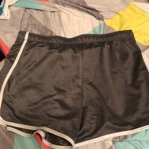 gray mesh shorts